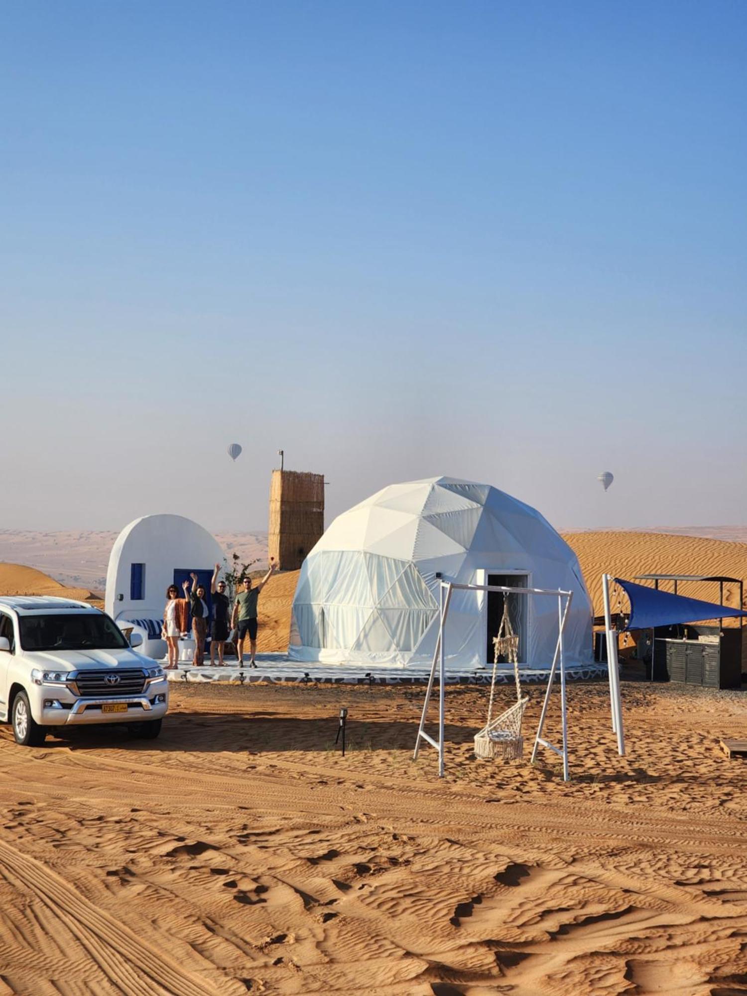 Bubbles Domes Private Cmp Hotel Al Wasil Bagian luar foto