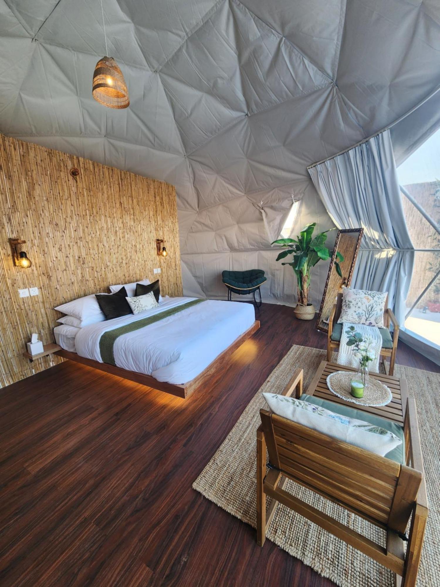 Bubbles Domes Private Cmp Hotel Al Wasil Bagian luar foto