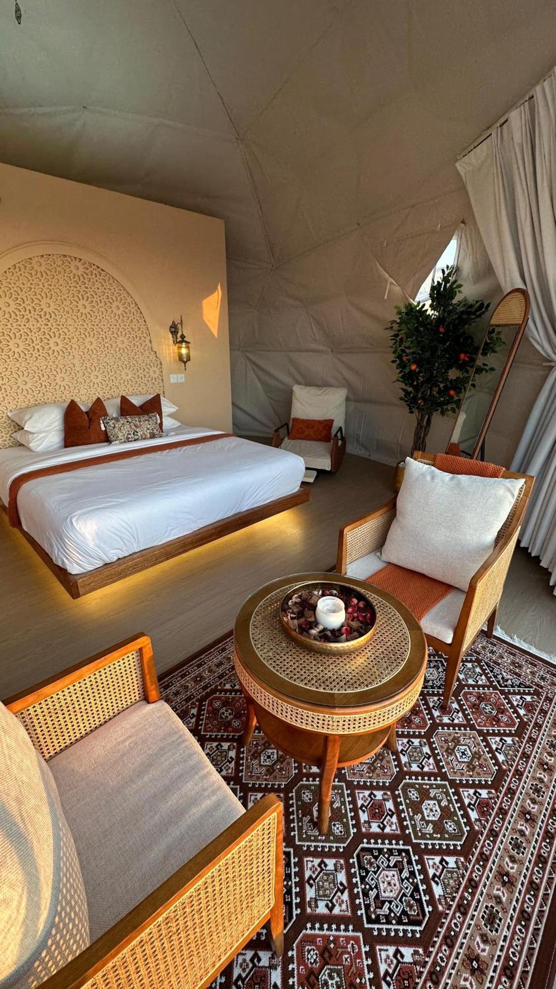Bubbles Domes Private Cmp Hotel Al Wasil Bagian luar foto